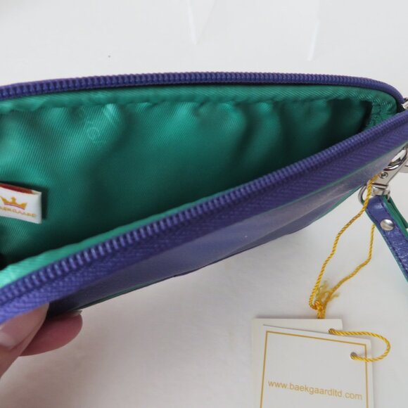 Baekgaard Purple Leather Zip Small Size - Picture 6 of 8
